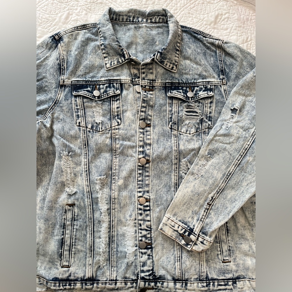 Vintage acid wash jean jacket